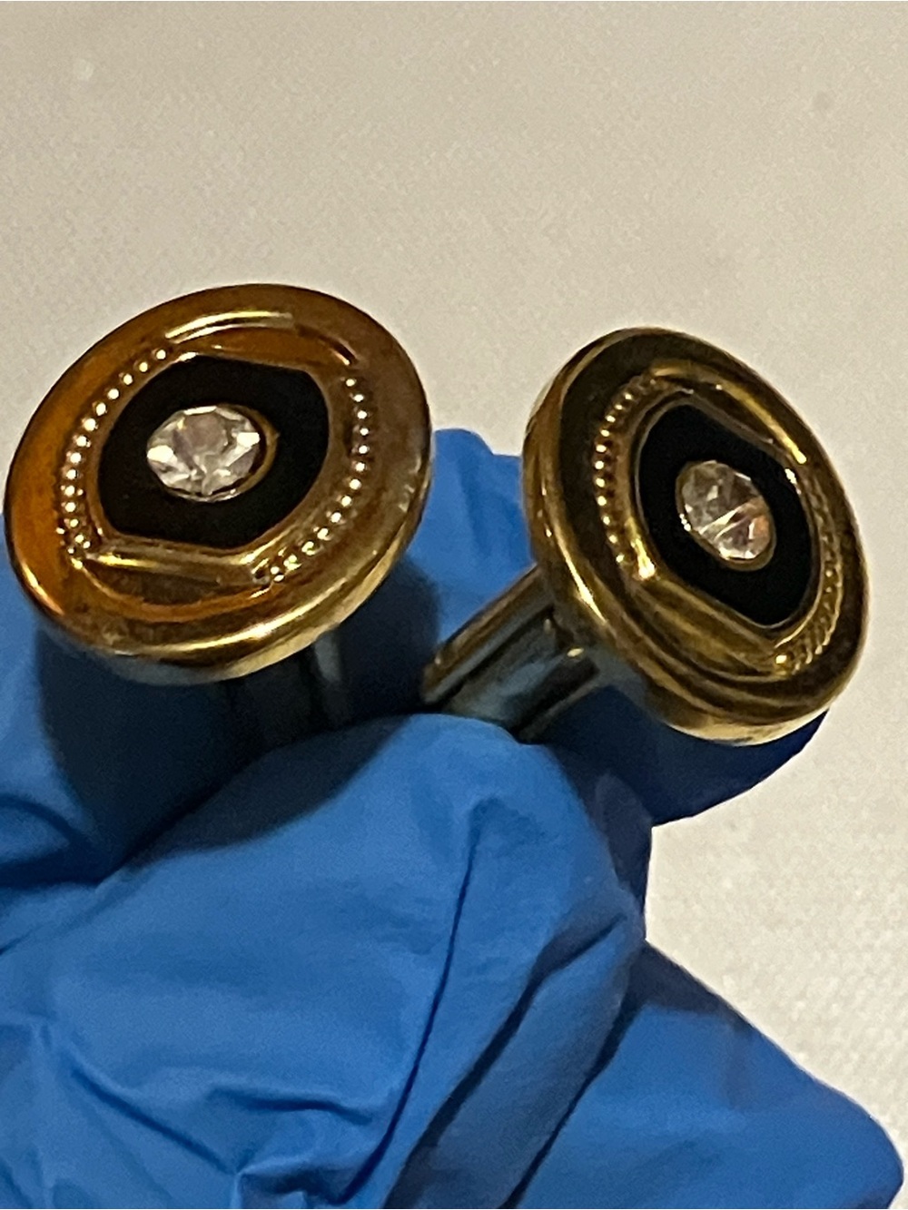 Vintage Gold and Black Men’s Cufflinks